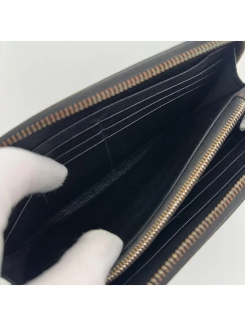 Dior Homme Zip Around Wallet Leather Logo CD
